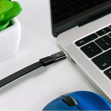 Adapter MicroUSB til USB-C sort