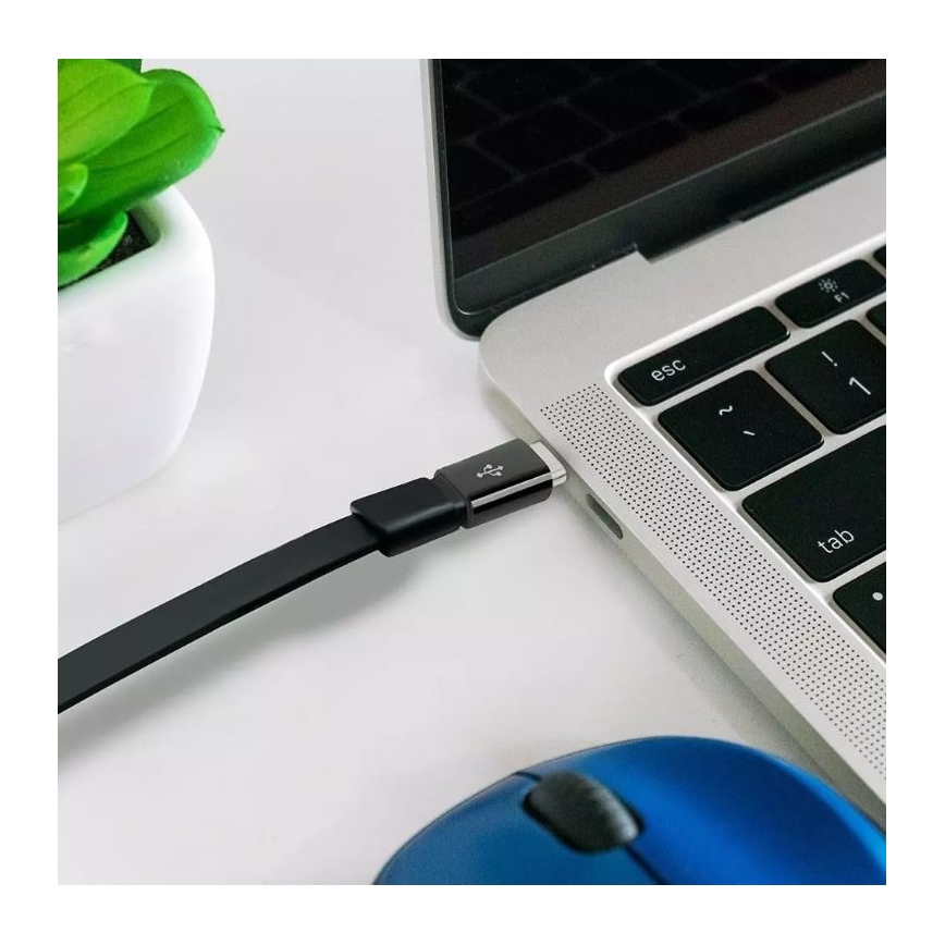 Adapter MicroUSB til USB-C sort