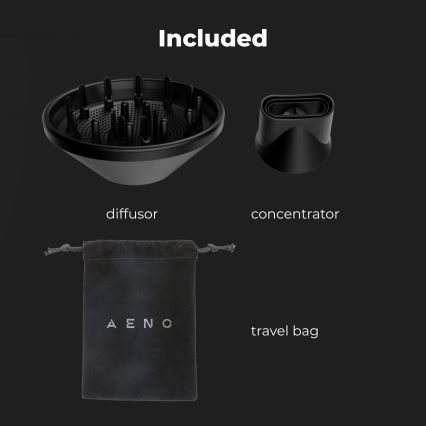 AENO - Hårtørrer 1500W/230V