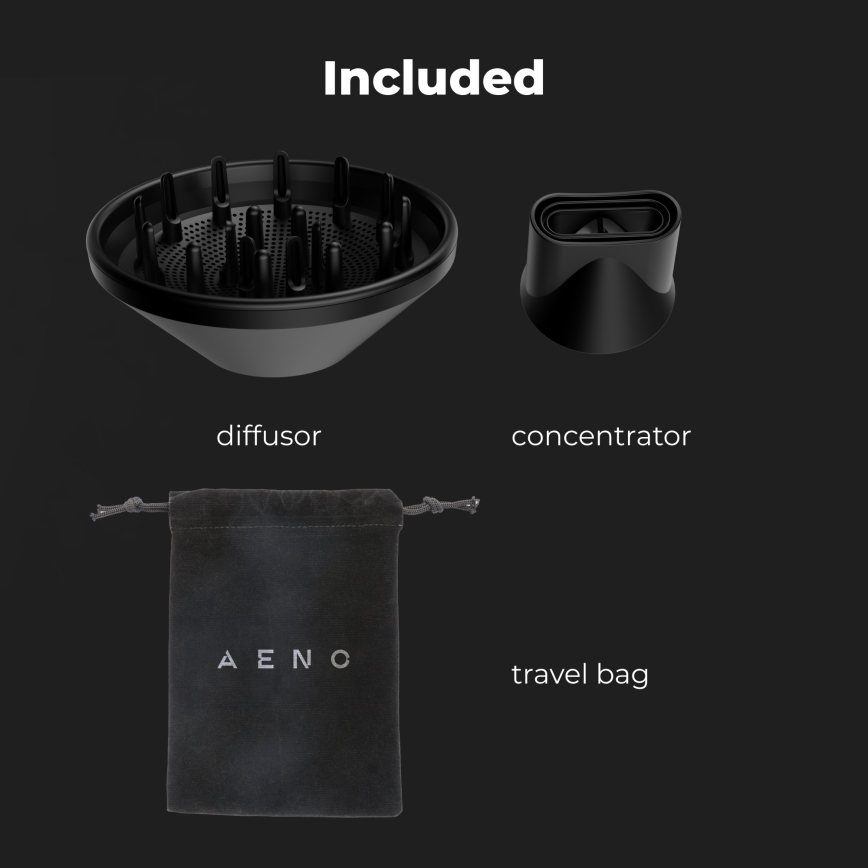 AENO - Hårtørrer 1500W/230V