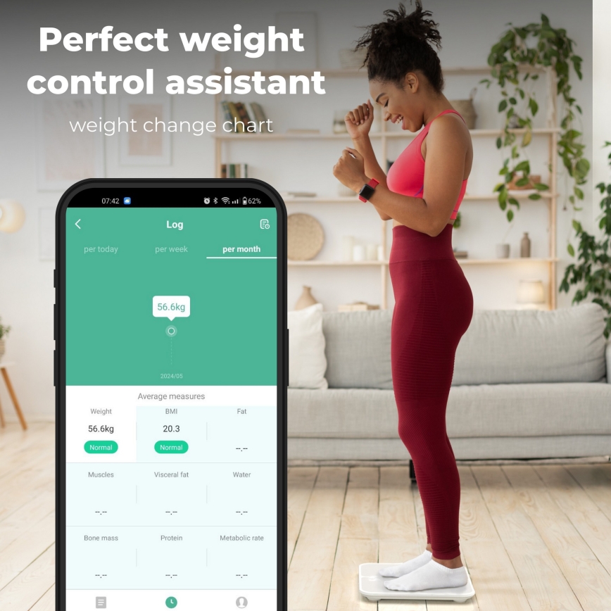 AENO - Smart-badevægt 3xAAA