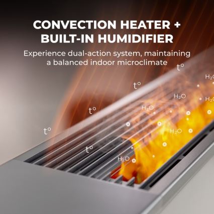 AENO - Smart elektrisk direkte elvarmer/konvektor 1000/2000W hvid