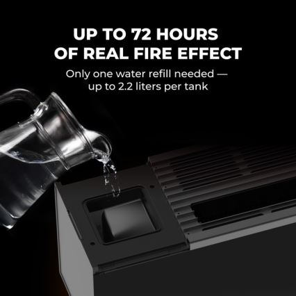 AENO - Smart elektrisk elvarmer/konvektor 1000/2000W sort