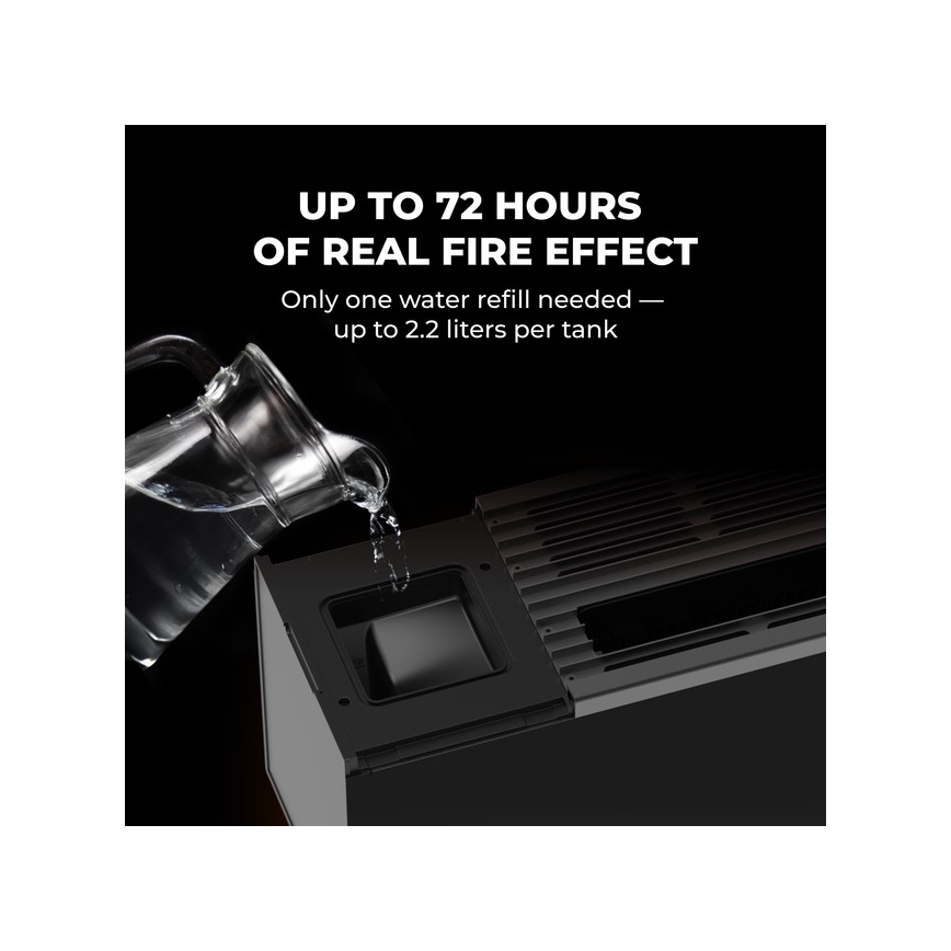 AENO - Smart elektrisk elvarmer/konvektor 1000/2000W sort