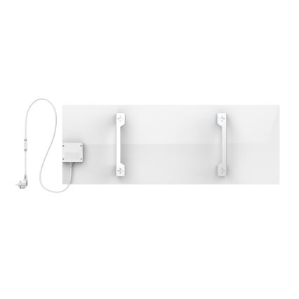 AENO - Smart elektrisk infrarødt varmepanel 700W timer/termostat IP44 Wi-fi hvid