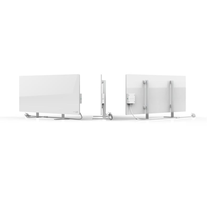 AENO - Smart elektrisk infrarødt varmepanel 700W timer/termostat IP44 Wi-fi hvid