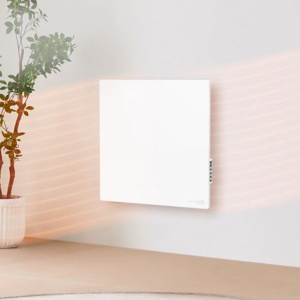 AENO - Smart elektrisk infrarødt varmepanel 500W med timer og termostat, Wi-Fi, hvid