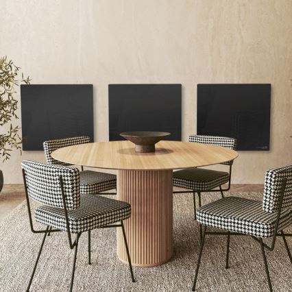 AENO - Smart elektrisk infrarødt varmepanel 500W timer/termostat Wi-Fi sort