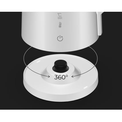 AENO - Smart hurtig elkedel med LED-display 1,7 l 2200W/230V hvid