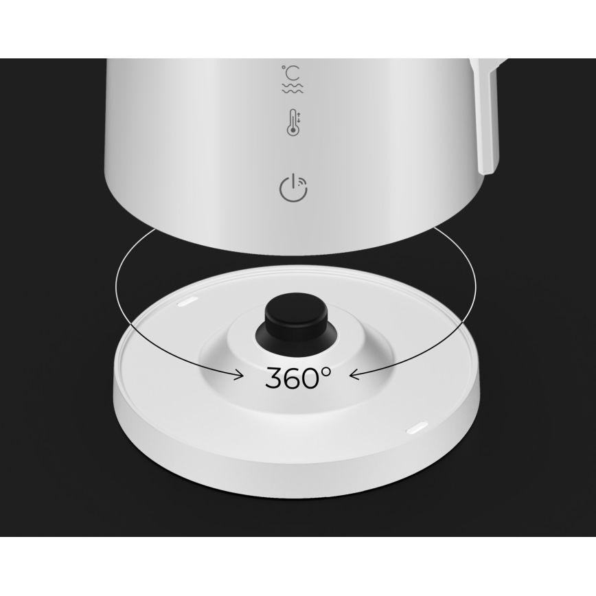 AENO - Smart hurtig elkedel med LED-display 1,7 l 2200W/230V hvid