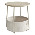 Afsætningsbord NOIRA creme/hvid