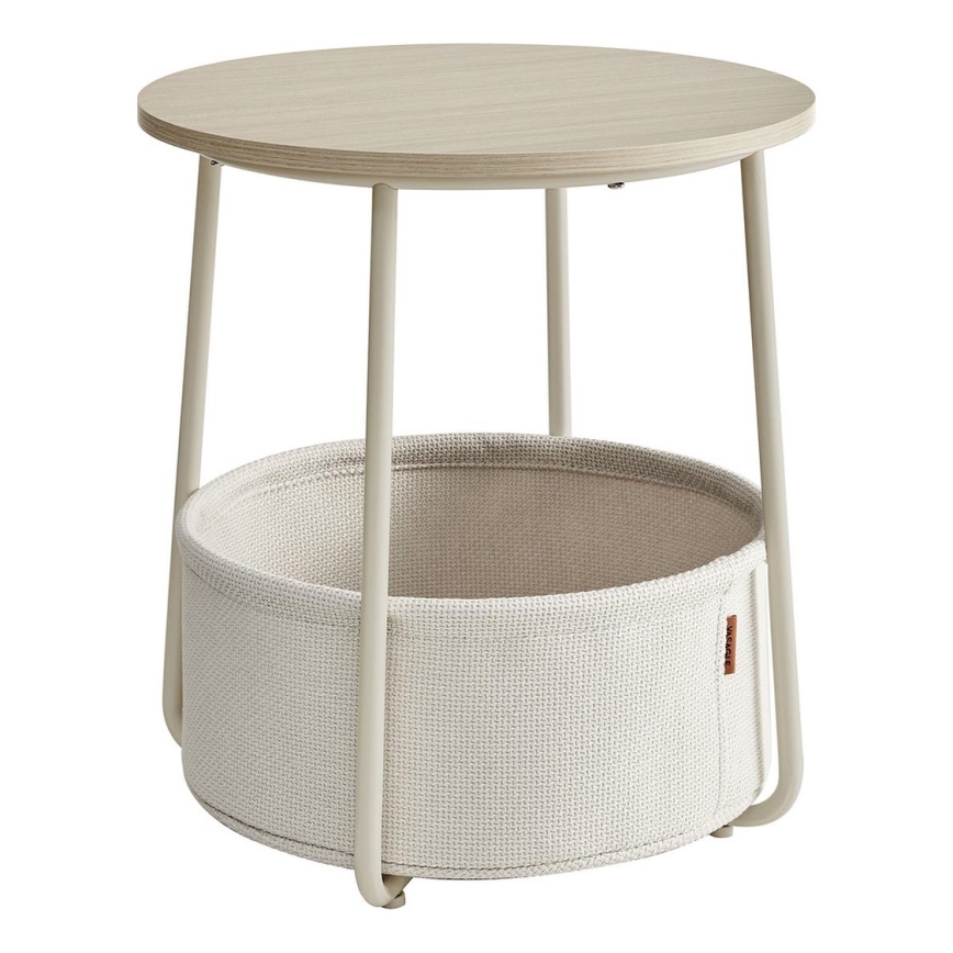 Afsætningsbord NOIRA creme/hvid