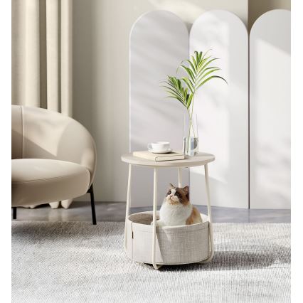 Afsætningsbord NOIRA creme/hvid