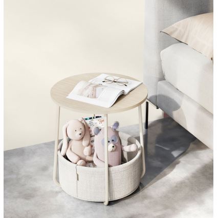 Afsætningsbord NOIRA creme/hvid