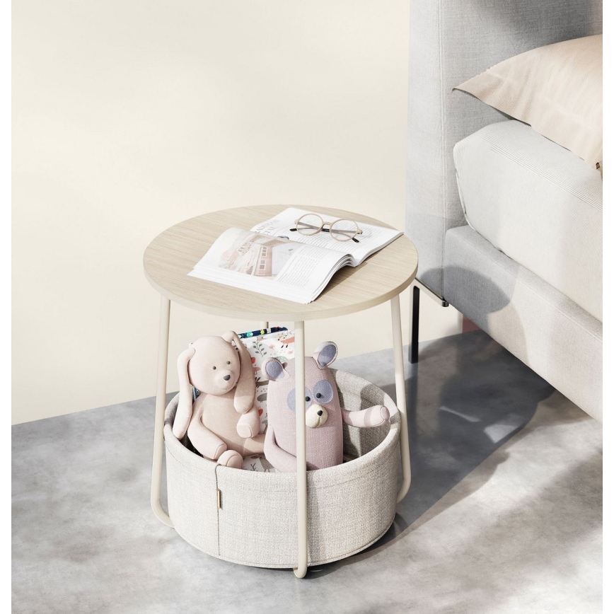 Afsætningsbord NOIRA creme/hvid