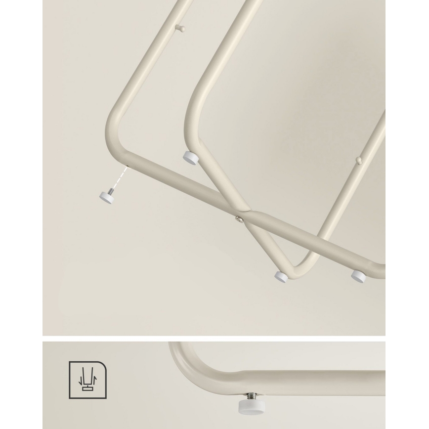 Afsætningsbord NOIRA creme/hvid