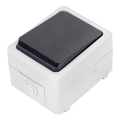 Aigostar - 1-knaps afbryder IP54