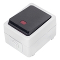 Aigostar - 1-knaps afbryder IP54