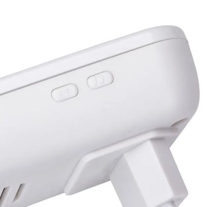 Aigostar - 2x Trådløs dørklokke til stikkontakt 230V IP44 hvid/sort