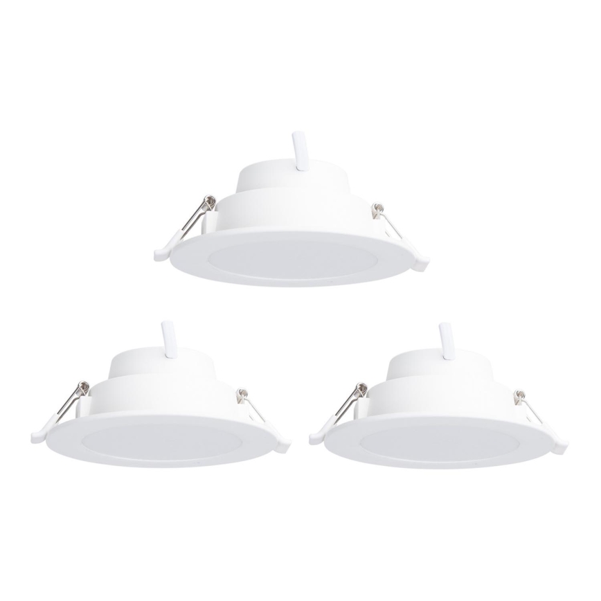 Aigostar 3x LED indbygningslampe m. RGB-farver dæmpbar MESH 6W/230V 2700K-6500K diameter 11,5 cm