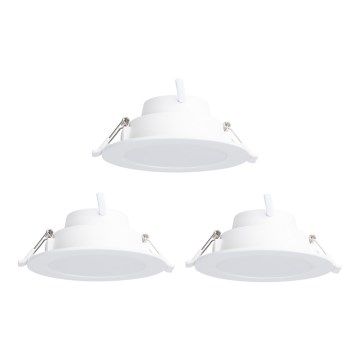 Aigostar - 3x LED indbygningslampe m. RGBW-farver dæmpbar MESH LED/9W/230V 2700K-6500K diameter 14,5 cm