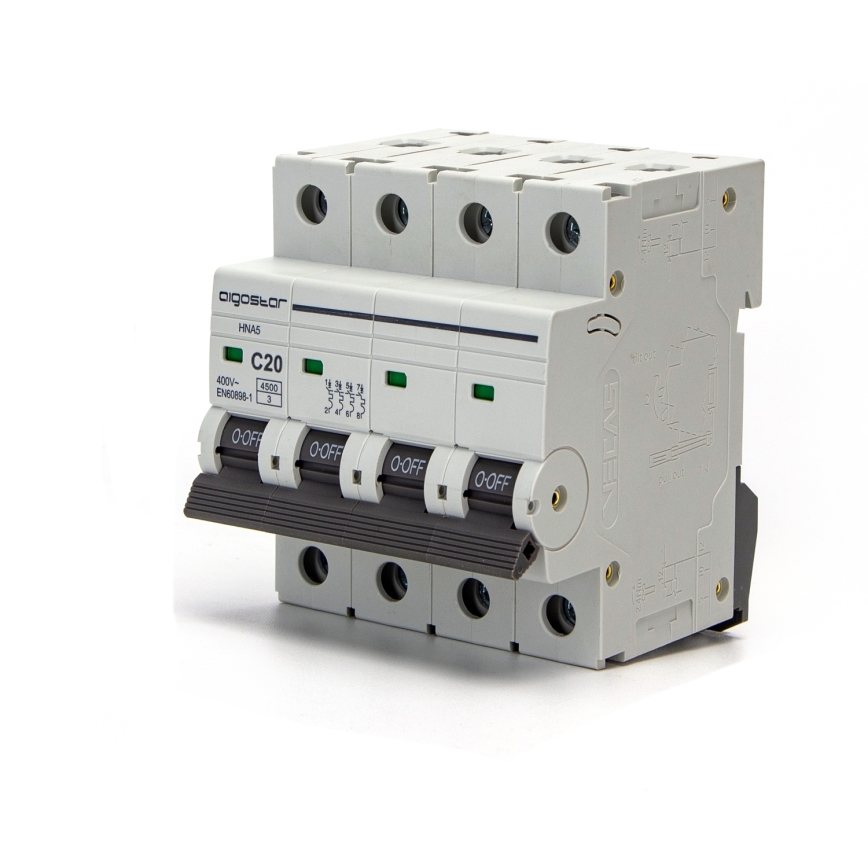Aigostar - 4-polet automatsikring 4P-20A-C 400V