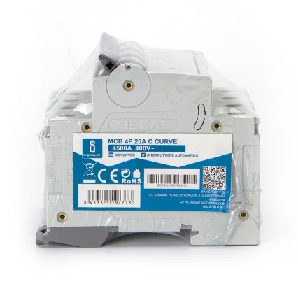 Aigostar - 4-polet automatsikring 4P-20A-C 400V