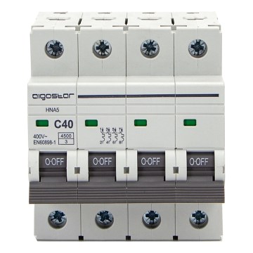Aigostar - 4-polet automatsikring 4P-40A-C 400V