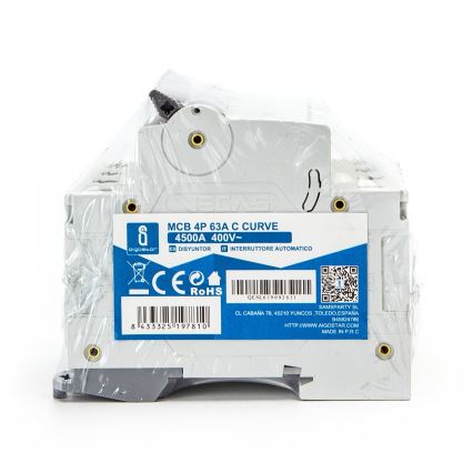 Aigostar - 4-polet automatsikring 4P-63A-C 400V