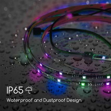 Aigostar - 4x LED strip dæmpbart RGB-farver 0,5 m LED/2,5W/5V IP65 + fjernbetjening