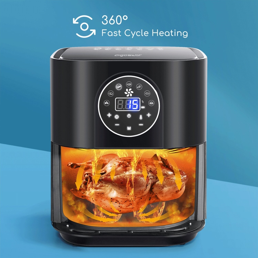 Aigostar - Airfryer 1500W/230V 3,5l sort