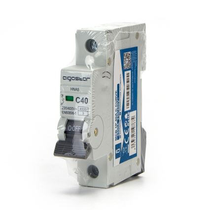 Aigostar - Automatsikring 1-faset 1P-40A-C 230-400V