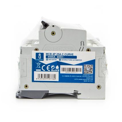 Aigostar - Automatsikring 4-polet 4P-25A-C 400V