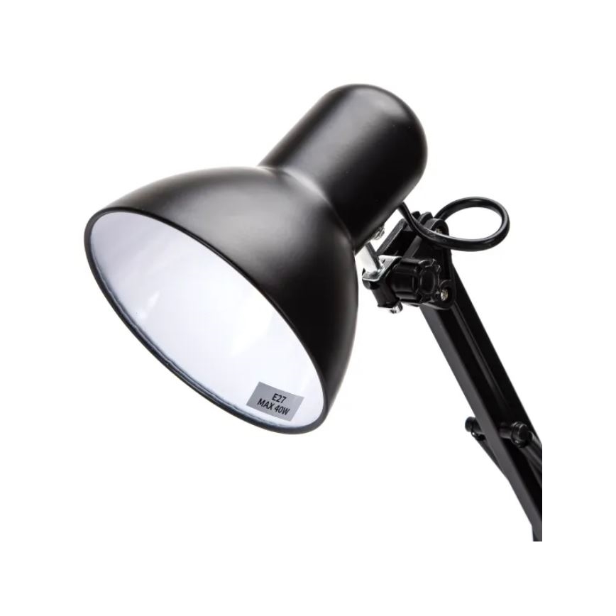 Aigostar - Bordlampe 02.01.2001 1xE27/40W/230V sort