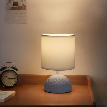 Aigostar - Bordlampe 1xE14/40W/230V blå/hvid