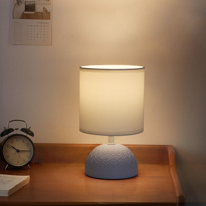 Aigostar - Bordlampe 1xE14/40W/230V blå/hvid