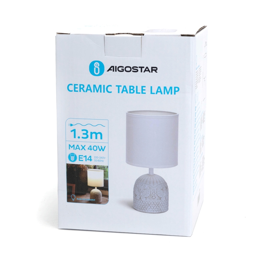 Aigostar - Bordlampe 1xE14/40W/230V
