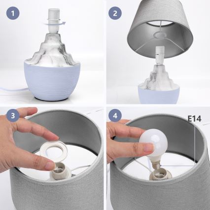 Aigostar - Bordlampe 1xE14/40W/230V