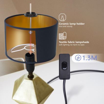 Aigostar - Bordlampe 1xE14/40W/230V