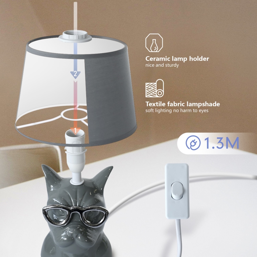 Aigostar - Bordlampe 1xE14/40W/230V