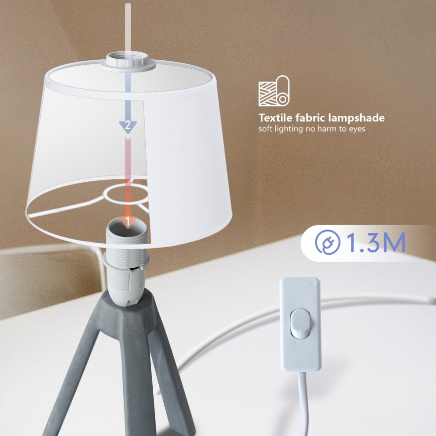 Aigostar - Bordlampe 1xE14/40W/230V