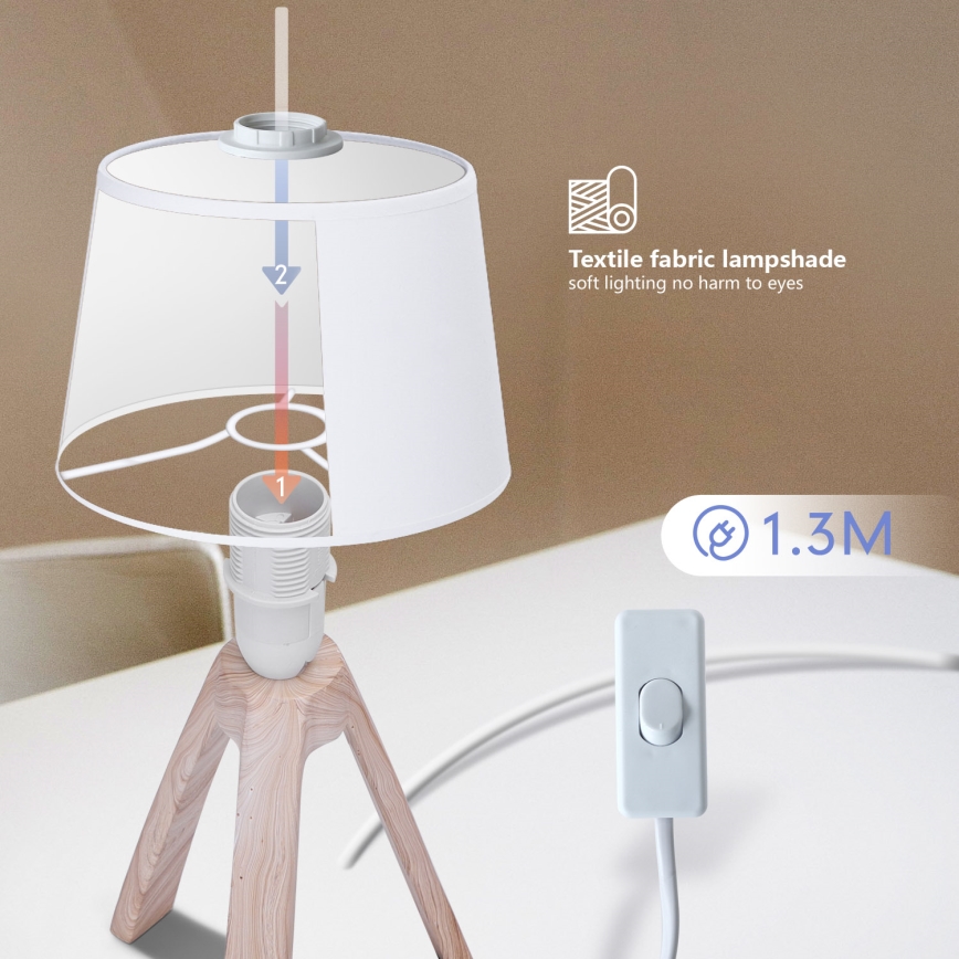 Aigostar - Bordlampe 1xE14/40W/230V