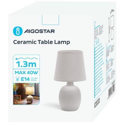 Aigostar - Bordlampe 1xE14/40W/230V