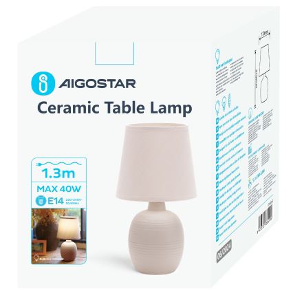Aigostar - Bordlampe 1xE14/40W/230V