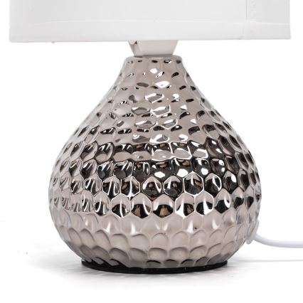 Aigostar - Bordlampe 1xE14/40W/230V skinnende krom