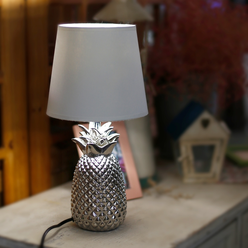 Aigostar - Bordlampe 1xE14/40W/230V skinnende krom