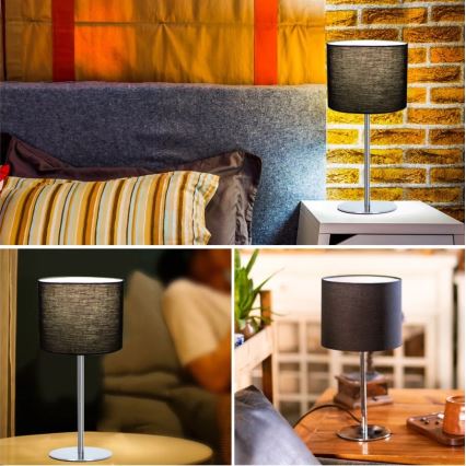 Aigostar - Bordlampe 1xE14/40W/230V sort