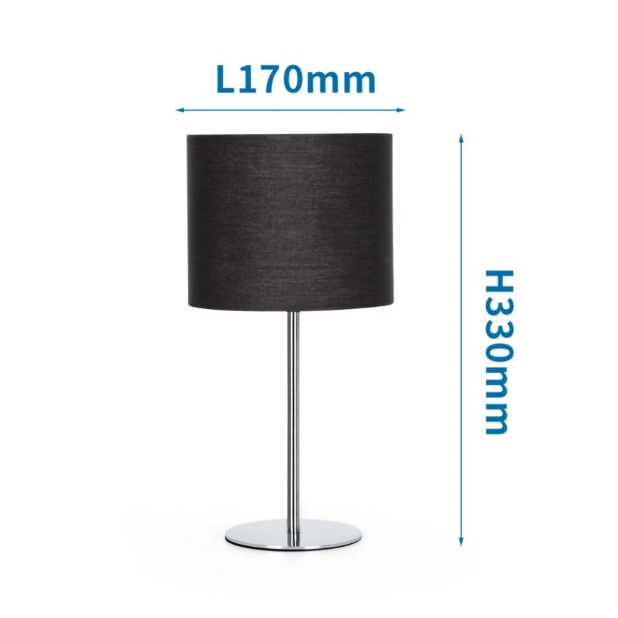Aigostar - Bordlampe 1xE14/40W/230V sort
