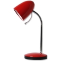 Aigostar - Bordlampe 1xE27/36W/230V rød/krom