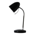 Aigostar - Bordlampe 1xE27/36W/230V sort/skinnende krom